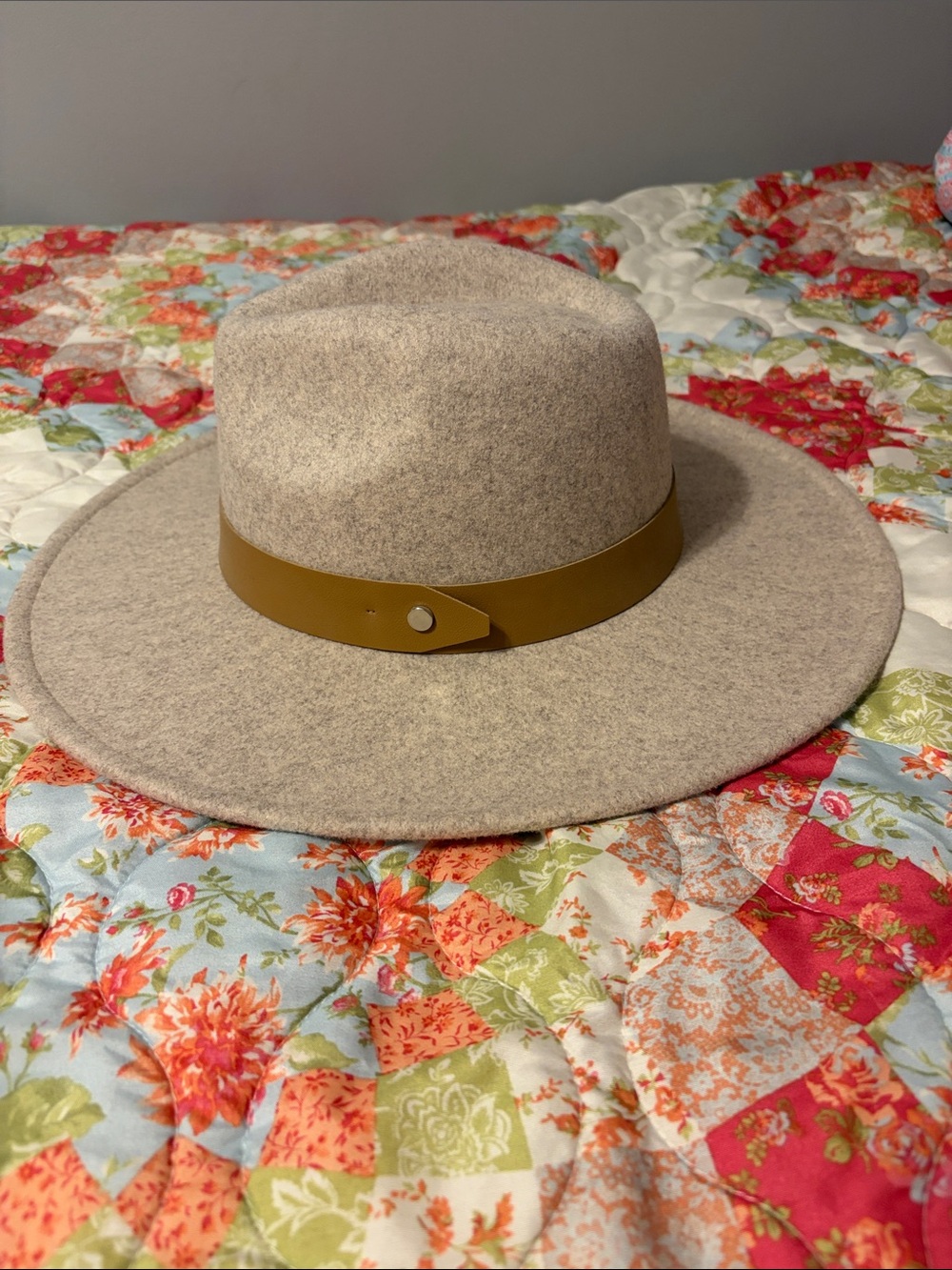 Woman’s Tan Hat New without tags